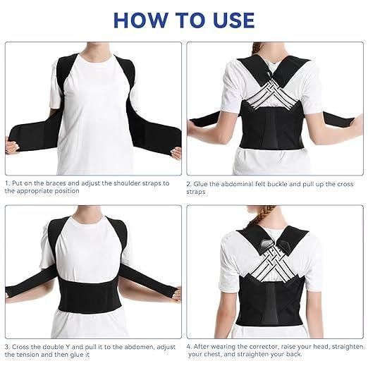 Adjustable Back Posture Corrector Belt Women and Men