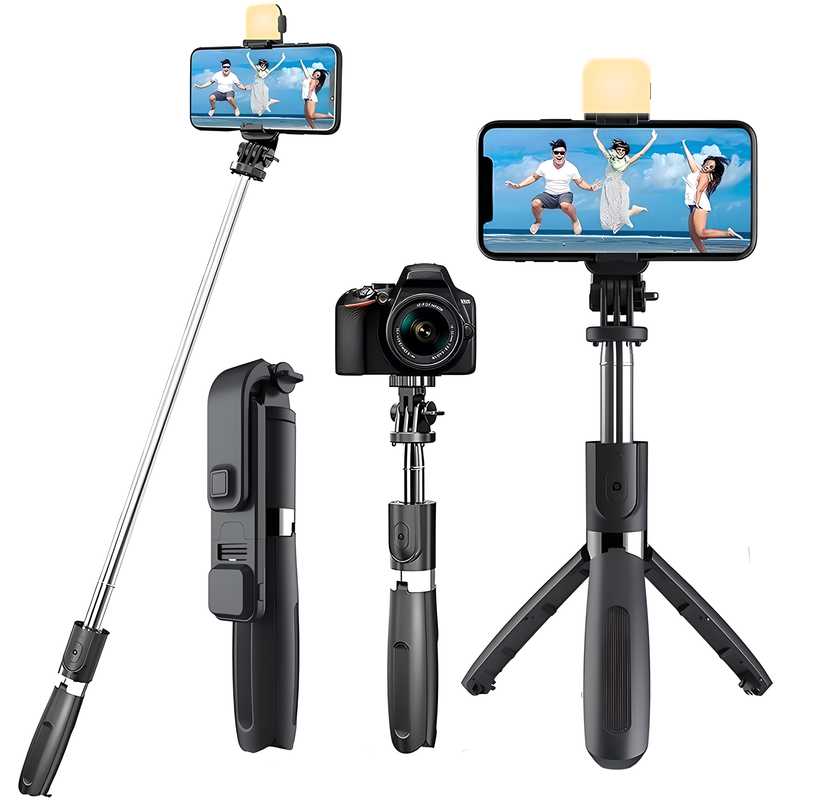 Extendable Selfie Stick Tripod with Remote